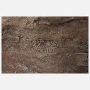 Goldscheider Wien Vase mit zwei Nymphen