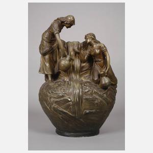 Große Vase Schnitterinnen an der Quelle