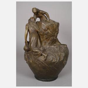 Große Vase Schnitterinnen an der Quelle