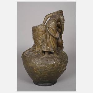 Große Vase Schnitterinnen an der Quelle