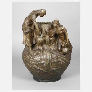 Große Vase Schnitterinnen an der Quelle