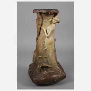 Große Vase mit Nymphe