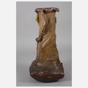 Große Vase mit Nymphe