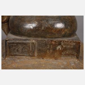 Goldscheider Wien zwei Vasen ballspielendes Paar