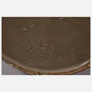 Goldscheider Wien Vase Nymphe im Seerosenteich