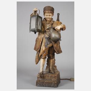 Goldscheider Wien Bursche als Nachtwächter