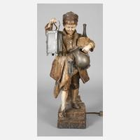 Goldscheider Wien Bursche als Nachtwächter111