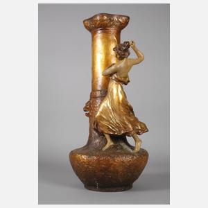 Goldscheider Wien Vase mit Amazone