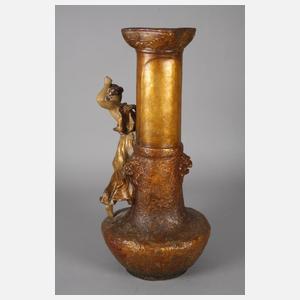 Goldscheider Wien Vase mit Amazone