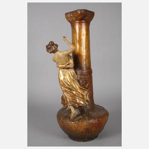 Goldscheider Wien Vase mit Amazone