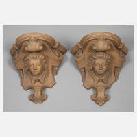 Zwei figürliche Wandappliken111