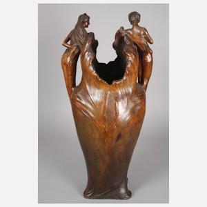 Goldscheider Wien figürliche Bodenvase