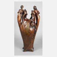 Goldscheider Wien figürliche Bodenvase111