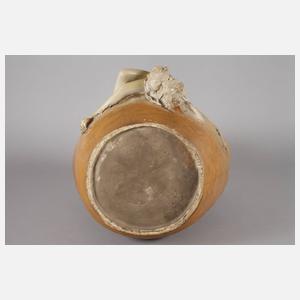 Goldscheider Wien große figürliche Henkelvase