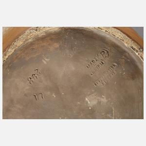 Goldscheider Wien große figürliche Henkelvase