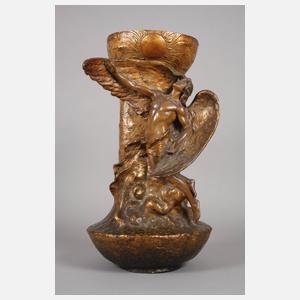 Goldscheider Wien große Vase Ikarus