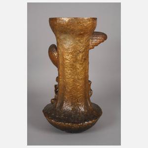 Goldscheider Wien große Vase Ikarus