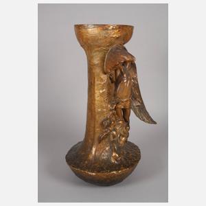 Goldscheider Wien große Vase Ikarus