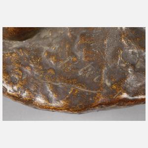 Goldscheider Wien große Vase Ikarus