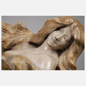 Goldscheider Wien große Figurenvase "Lustiger Tanz"