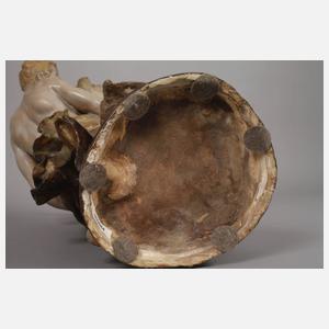 Goldscheider Wien große Figurenvase "Lustiger Tanz"