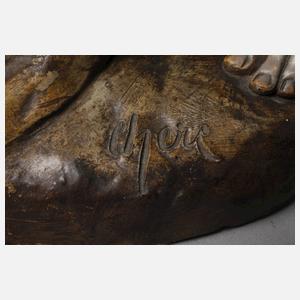 Goldscheider Wien große Figurenvase "Lustiger Tanz"