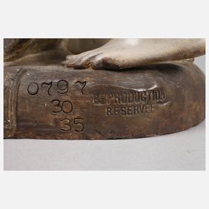 Goldscheider Wien große Figurenvase "Lustiger Tanz"