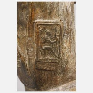 Goldscheider Wien figürliche Salonlampe