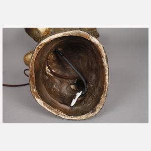 Goldscheider Wien figürliche Salonlampe