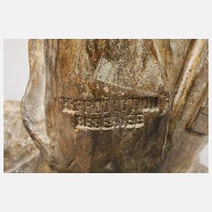 Goldscheider Wien figürliche Salonlampe