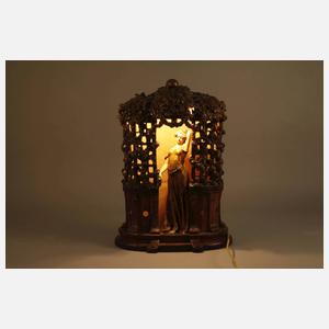 Große figürliche Salonlampe