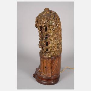 Große figürliche Salonlampe