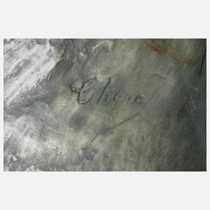 Goldscheider Wien große Vase weiblicher Akt