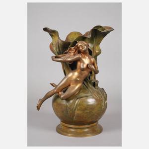 Luis Domenech, Bronzevase mit weiblichem Akt