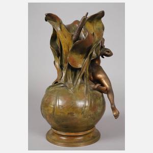 Luis Domenech, Bronzevase mit weiblichem Akt