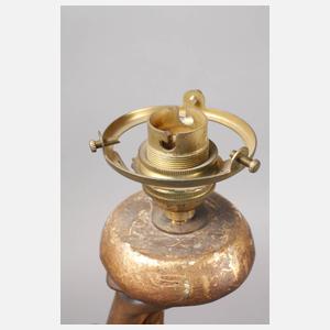 Goldscheider Wien figürliche Salonlampe
