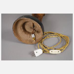 Goldscheider Wien figürliche Salonlampe