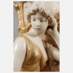 Royal Dux Böhmen Lautespielerin