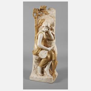 Royal Dux Böhmen Lautespielerin