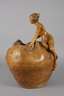 Goldscheider Wien Vase mit weiblichem Halbakt