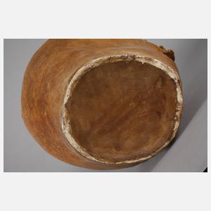 Goldscheider Wien Vase mit weiblichem Halbakt