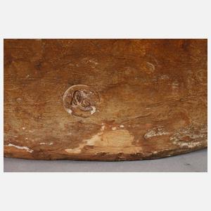 Goldscheider Wien Vase mit weiblichem Halbakt