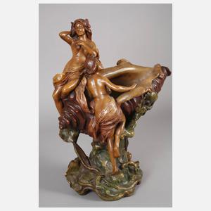 Muschelschale mit zwei Grazien,