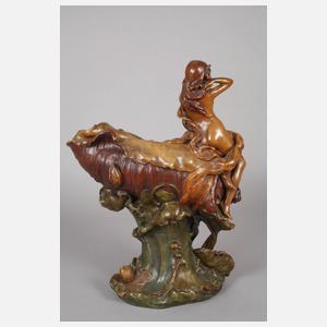 Muschelschale mit zwei Grazien,