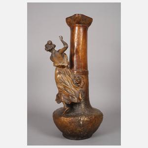 Goldscheider Wien Vase mit Amazone