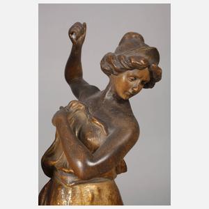 Goldscheider Wien Vase mit Amazone