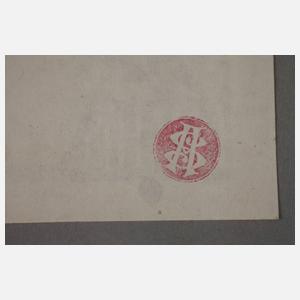 Bertold Löffler, Handplakat zum Cabaret Fledermaus