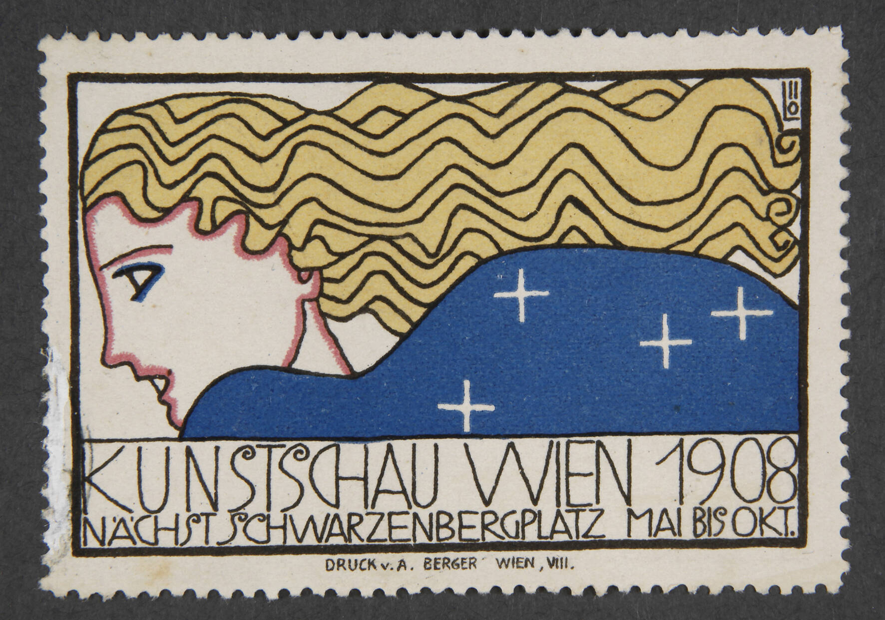 Seltene Werbevignette Wiener Werkstätte