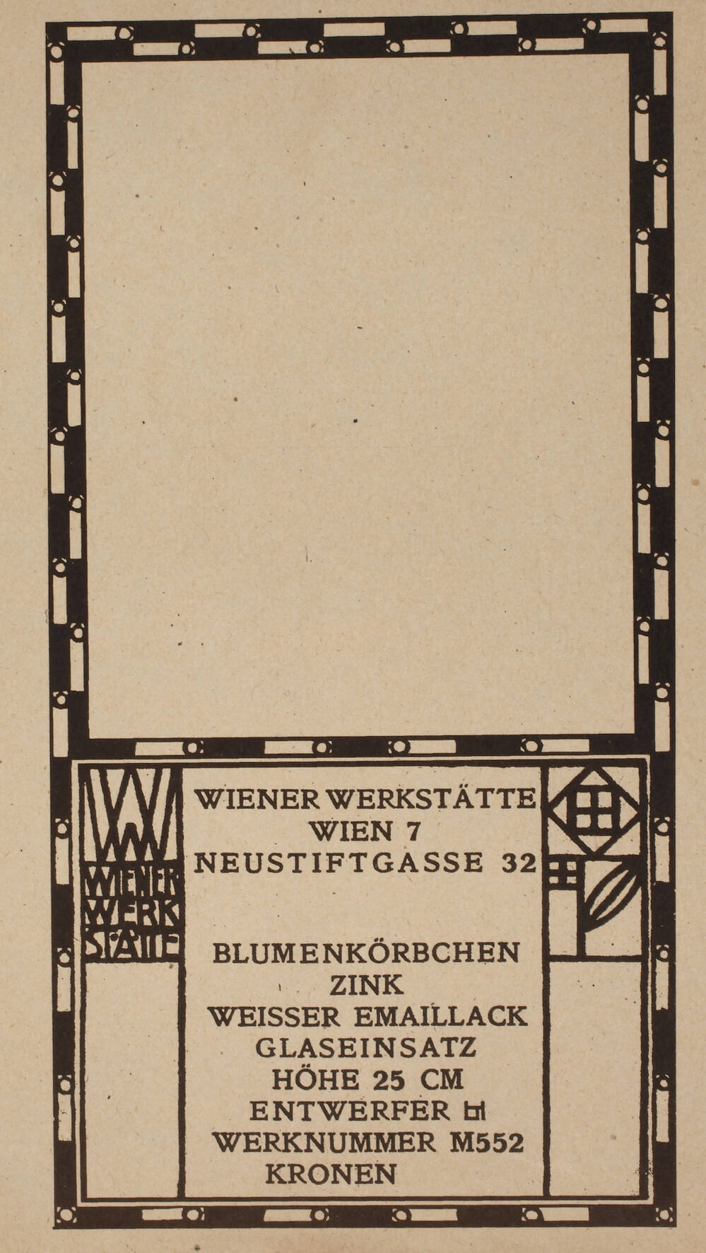 Musterkarte Wiener Werkstätte