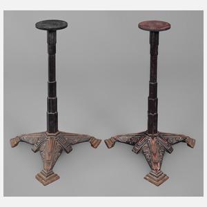 Paar Tischfüße Eisenguss